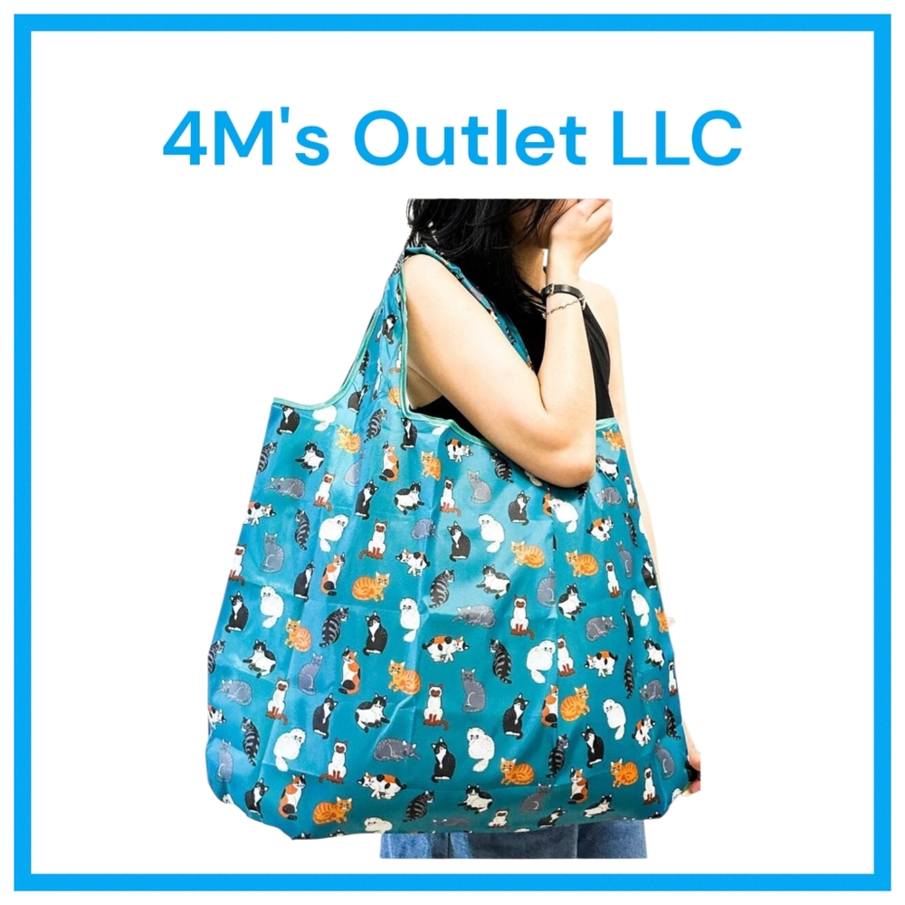 Teal Animal Print Tote Bag